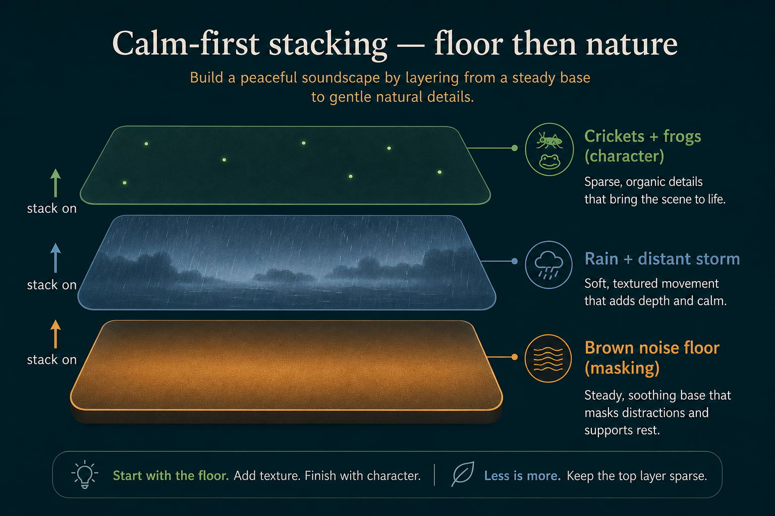 Stack floor first, ecology second, charisma last.
