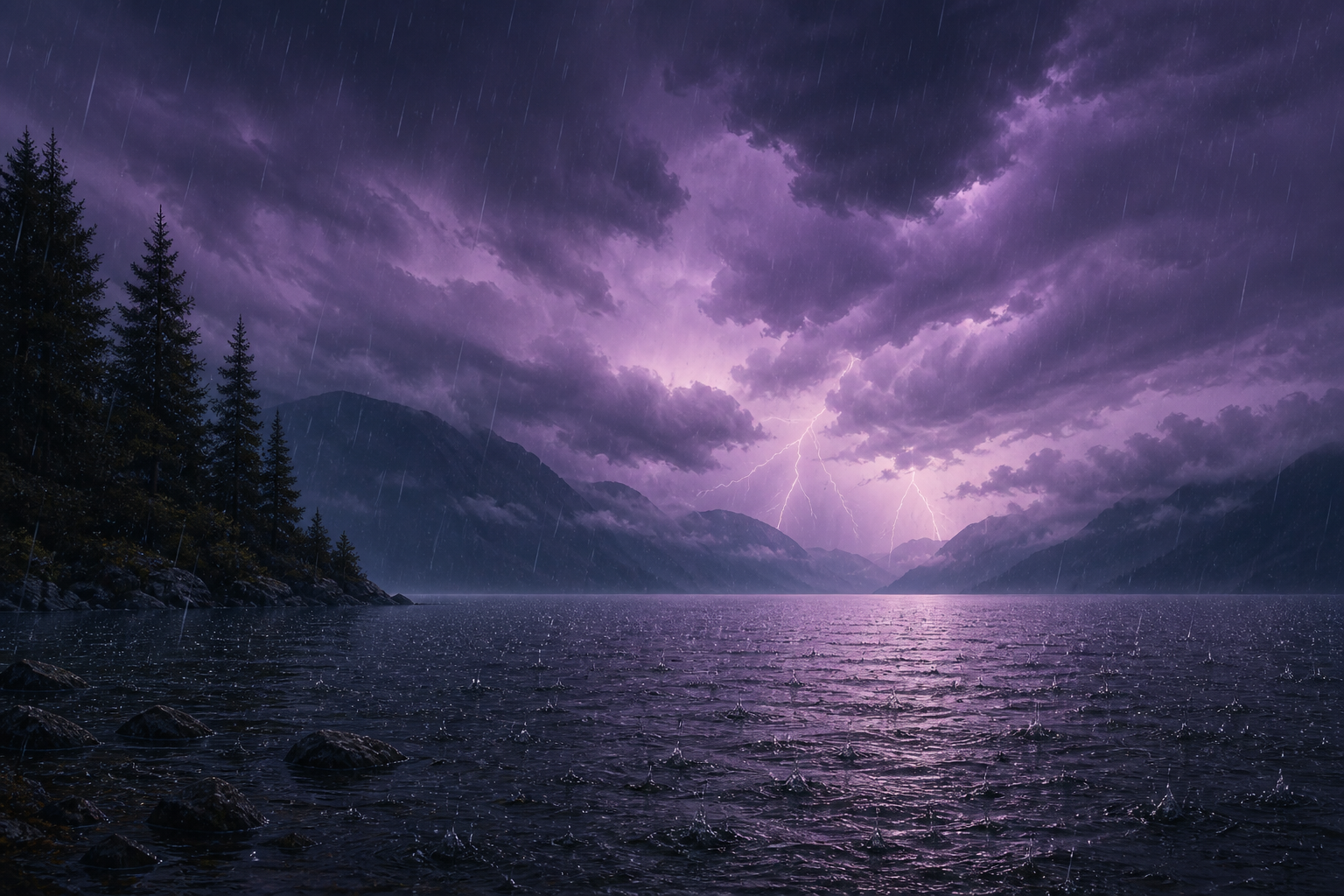 Storm over water — surf weight without point-source fatigue.